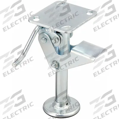 APPROVED VENDOR Floor Lock: For 8 in Wheel Dia, 8 3/4 in Floor Lock Retracted Ht - General Purpose Floor Locks