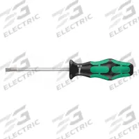 WERA General Purpose Torx Screwdriver: Kraftform, Extra Long Lg, Torx Tip, Friction, T30 Tip Size (MPN 05028073001). Key specifications — attr1205076: T30; attr1205081: WERA; attr1205102: Ergonomic.