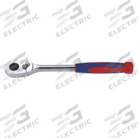 WESTWARD Hand Ratchet: Pear, Reversible, 11 1/2 in Overall Lg, Chrome, 4.3° Min Arc Swing (MPN 54RY25). Key specifications — attr1205598: Reversible; attr1205605: Quick-Release Included; attr1205626: Chrome; attr1205607: Pear; attr1205624: WESTWARD.