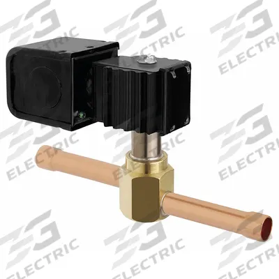 Parker Refrigerant Solenoid Valve: 1/4 in Female Sweat, 0.2 in Port Size, Normally Closed - Refrigeration Solenoid Valves