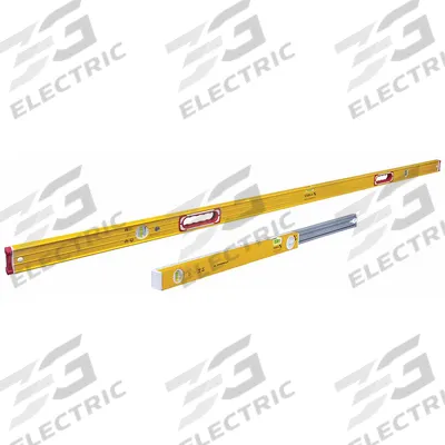 STABILA Heavy Duty Level: Level & Plumb, Box, 2, Plain, 78 in Overall Lg, Top & Side Read - Level Sets