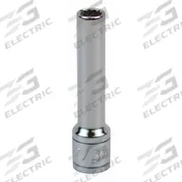 SK PROFESSIONAL TOOLS Socket: SAE, 1/4 in Drive Size, 7/32 in Socket Size, 12-Point, Deep, Chrome (MPN 44907). Key specifications — attr1204417: SK PROFESSIONAL TOOLS; attr1204392: Chrome.