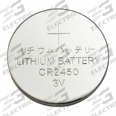 APPROVED VENDOR Coin Cell Battery: 2450 Battery Size, Lithium, 620 mAh Capacity, 3V DC - Disposable Coin & Button Batteries