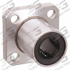 NB Linear Square Flange Mount Bearing: Single, SWK, 3/8 in ID, 1.5 in Flange Wd (MPN SWK6GUU). Key specifications — Material: Resin.