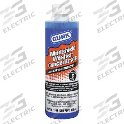 GUNK Windshield Washer: Concentrate, Windshield Washer Fluid, De-Icer, 16 fl oz Container Size - Windshield Washer Fluids