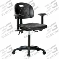 Ergonomic Chair: Polyurethane, Arms Included, Ht Range 19 3/4 in to 27 1/2 in, 18 in Seat Wd, Adj (MPN BR-HPMBCH-RG-T0-A1-NF-RC-BLK). Key specifications — Foot Support: No; Back Tilt Backward: 13.5°; Back Tilt Forward: 10.5°; Base Material: Nylon; Brand: APPROVED VENDOR; Product Type: Ergonomic Chair; ESD-Safe: Not ESD Safe.