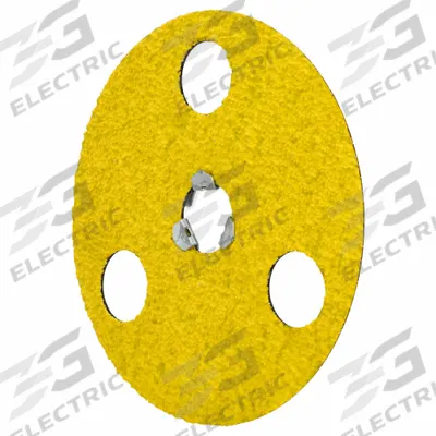 NORTON Fiber Disc: 5" x GL Quick-Change, Ceramic, 36 Grit - See-Through Cool-Cutting Fiber Discs for Stainless Steel & Nickel Alloys