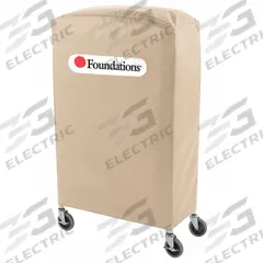 FOUNDATIONS Crib Cover: 28 in Overall Lg, 13 in Overall Wd, 39 in Overall Ht, Nylon, Tan, Crib Cover (MPN 97NNT1). Key specifications — attr1037442: Tan; attr1037506: FOUNDATIONS; attr1037447: Nylon.