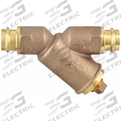 APOLLO Y Strainer: 1 1/2 in, Compression, Mesh, 0.0313 in Screen Size, Bronze, PTFE, 8 1/4 in Lg (MPN 59LF007P2PR). Key specifications — Brand: APOLLO; Seal Material: PTFE; Manufacturer Part Number: 59LF007P2PR; Screen Material: 302 Stainless Steel.