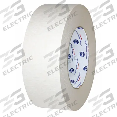 IPG Packaging Tape: 9.5 mil Tape Thick, 1 7/8 in x 107 15/16 ft, White - PVC Natural Rubber Tape
