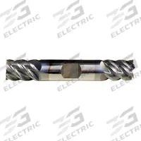 CLEVELAND Square End Mill: Carbide, Double End, 5 Flute, 3/8" Mill Dia, 1/2" LOC, 2-1/2" OAL (MPN C60104)
