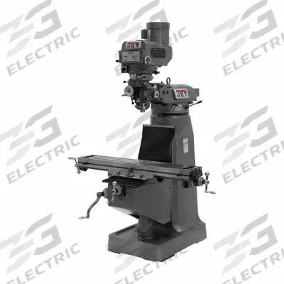 JET Vertical Milling Machine: JTM-4VS, 3 hp, 230/460V - Variable-Speed Vertical Milling Machines with DRO