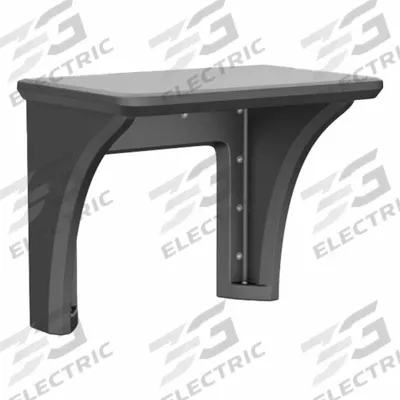 CORTECH Wall-Mount Desk: Black, 29 in Overall Ht, 36 in Overall Wd, 24 in Overall Dp - Wall-Mount Desks