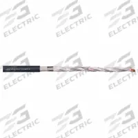 CHAINFLEX Measuring System Cable: (4) Pr 26 AWG (0.14)/(4) 20 AWG (0.50), PUR Jacket, 50 V Volt (MPN CFROBOT4-015). Key specifications — Conductor Grouping: (4) Pair 26 AWG/(4) 20 AWG; Includes Ground: No; Minimum Bend Radius Factor - Flexible: 8 x OD; Minimum Bend Radius Factor - Fixed: 5 x OD; Overall Length: Order by the Foot; Brand: CHAINFLEX.