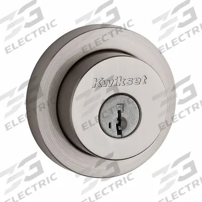 KWIKSET Single Cylinder Deadbolt: Cylindrical, 1 3/4 in Door Thick - Max - Standard Cylindrical Deadbolts