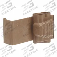 3M Insulation Displacement Connector: 2 Ports, Brown, 12 AWG – 10 AWG Run Size Range, 600 V (MPN 7000005879). Key specifications — attr1308123: 3M; attr1351571: No.