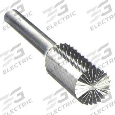 APPROVED VENDOR Carbide Bur: Cylinder with End Cut, SB-9, Single Cut, 1" x 1" Head - Single-Cut End-Cut Cylinder Burs