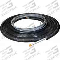 DURO LINE Steel Refrigerant Lineset: 25 ft Lg, 1/2 in Insulation, 3/8 in Plain Liquid, Steel (MPN SLS387825). Key specifications — Insulation Color: Black; Insulation Material: Elastomeric; Line Material: Steel; Connection Material: Steel; Brand: DURO LINE.