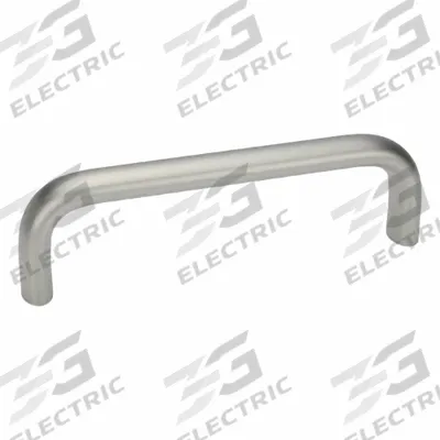 JW WINCO Pull Handle: Threaded Holes, Stainless Steel, Silver - Load-Rated Standard "U" Pull Handles