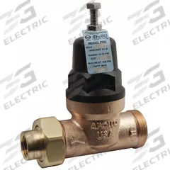 APOLLO Water Pressure Reducing Valve: NPT x NPT, 1/2 in Pipe Size, Bronze, 15 psi to 75 psi (MPN 36ELF11301T). Key specifications — Brand: APOLLO; Low-Lead Compliance: Low-Lead Compliant.