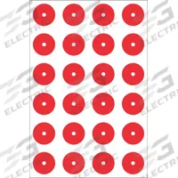 ACCUFORMNMC Gauge Marking Labels: Red, Polyester, 24 PK (MPN GML101RD). Key specifications — Label Color: Red; Label Material: Polyester.