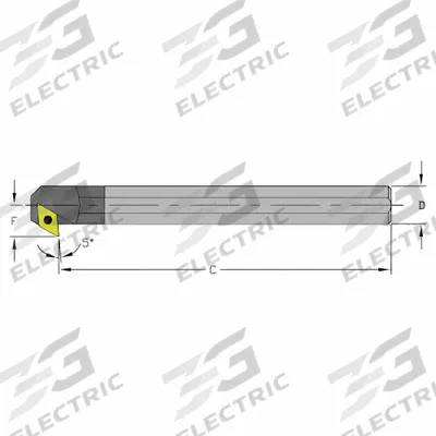ULTRA-DEX USA Indexable Boring Bar: E16T SDXCR3 (MPN 920-000-401) - Indexable Boring Bars