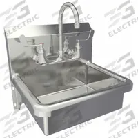 SANI-LAV Hand Sink: 1 Stations, 6 in Bowl Dp, 16 in Bowl Lg, 12 1/2 in Bowl Wd, Faucet Included (MPN 608F). Key specifications — Includes Side Splash: Side Splash Not Included; Series: Stainless Steel Hand Wash Sink; Brand: SANI-LAV.