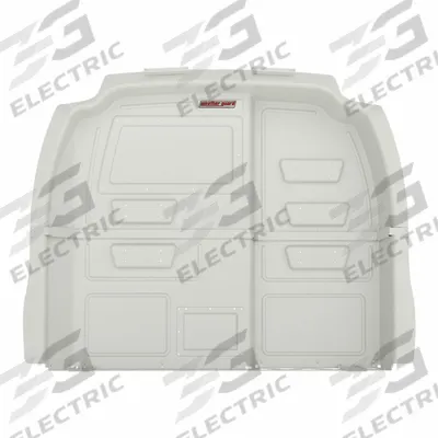 WEATHER GUARD Van Partition: Solid Panel, White, Composite Plastic - Van Bulkheads without Door