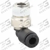 LEGRIS Push-Fit Elbow Fitting: 5/32 in OD x 1/8 in Pipe Size, Push-to-Connect x MNPT, Black, 10 PK (MPN 3109 04 11). Key specifications — Brand: LEGRIS.