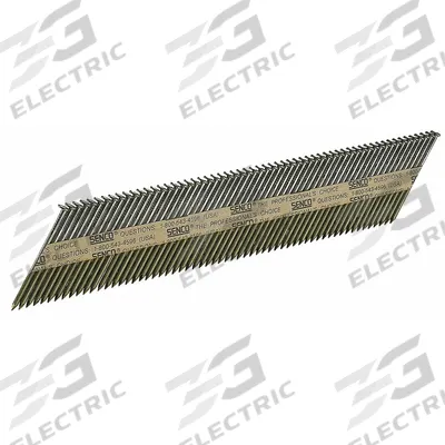 SENCO Framing Nails,2 3/8" L,Plain,PK2500: Framing Nails, Clipped, Smooth, Steel - Collated Framing Nails