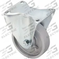 APPROVED VENDOR Plate Caster: Rigid, No Brake, 5 in Wheel Dia, 1 3/8 in Wheel Wd, Slot, Rectangle (MPN BH-G 125K-3). Key specifications — Wheel Bearing Type: Ball; Wheel/Tread Color: Silver; Brand: APPROVED VENDOR; Caster Type: Rigid.