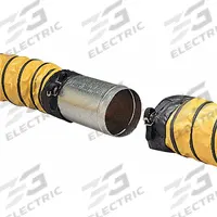 ALLEGRO Duct to Duct Connector: 10 in Lg, 12 in Outlet Dia, For Use With Duct, Silver, Steel (MPN 9550-01). Key specifications — Material: Steel; Color: Silver; Accessory Type: Duct to Duct Connector; For Use With: Duct; Includes: Raised Lip; Conductive Material Construction: No; Brand: ALLEGRO.
