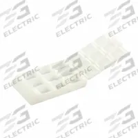 CAPLUGS Compartmented Biopsy Cassettes: White, Polyoxymethylene, 1.65 in Overall Lg (MPN 2584279W90E1). Key specifications — Color: White; Material: Polyoxymethylene; Brand: CAPLUGS; Product Type: Embedding Cassette.