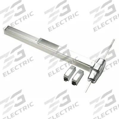VON DUPRIN Surface Vertical Rod: 3 ft Max Door Wd - Surface Vertical Rod Push Bars