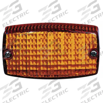PETERSON Turn Lamp: Incandescent, Turn Signal Light, Amber, Rectangular - Turn Signal Lights