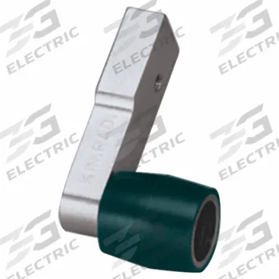 DYNABRADE Contact Arm: 31/32 in Belt Wd, 18 in Belt Lg, Dynangle Series, 1 in Wheel Dia - Belt Sander Contact Arms