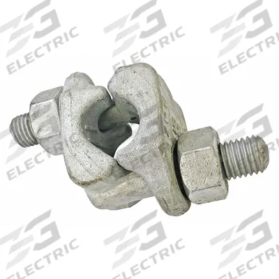 CROSBY Wire Rope Double-Saddle Clip: 1 1/4 in Compatible Rope Dia, 55 in Rope Turnback Lg - Fist Clips