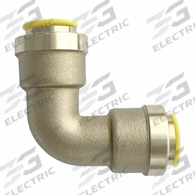 QUICKFITTING Push-Fit Elbow Fitting: 3/4 in OD x 3/4 in OD Size - Removable Brass Push-to-Connect Tube Fittings