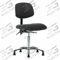 ESD Task Chair: Fabric, Armless, Ht Range 21 1/2 in to 29 in, 18 1/2 in Seat Wd, 17 in Seat Dp (MPN BR-ESD-FMBCH-CR-T1-A0-NF-EG-ESDBLK). Key specifications — Foot Support: No; Back Tilt Backward: 13.5°; Back Tilt Forward: 10.5°; Base Material: Aluminum; Brand: APPROVED VENDOR; Product Type: ESD Task Chair; ESD-Safe: ESD-Safe; Seat Tilt Backward: 3°.