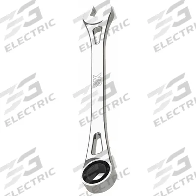SK PROFESSIONAL TOOLS Combination Wrench: Alloy Steel, Chrome - SAE 6-Point Ratcheting Combination Wrenches