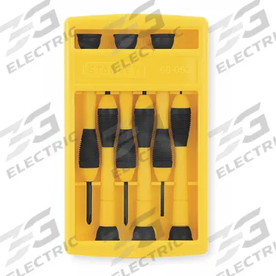 STANLEY Precision Screwdriver Set: #0/#1/1.4 mm/2.4 mm/2 mm/3 mm Tip - Precision Screwdriver Sets