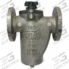 MUELLER STEAM SPECIALTY Basket Strainer: Stainless Steel, 0.062 in Screen Size, Single, NPT (MPN 4 125F SS). Key specifications — Brand: MUELLER STEAM SPECIALTY; Compatible Product Type: Fuel Oil; Gasket Material: Fluoroelastomer; Screen Material: 304 Stainless Steel.