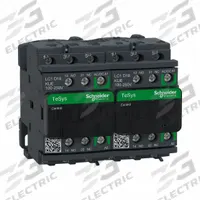 SCHNEIDER IEC Magnetic Contactor: Reversing, 3 Poles, 3NO Contacts, 18 A, 120V AC/240V AC Coil (MPN LC2D18KUE). Key specifications — Brand: SCHNEIDER; Integrated Surge Suppression: No.