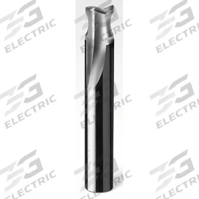 ONSRUD Solid Router Bit: Straight V-Flute, 2 Flute, 3/8" Cut Dia, 3/8" LOC (MPN 66-122) - Straight V-Flute Router Bits for Plastics