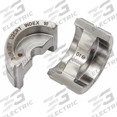 BURNDY Upper and Lower Crimping Die: 2 AWG Copper Lug, YA/YS, 1 Sizes - Burndy Replacement Crimping Dies
