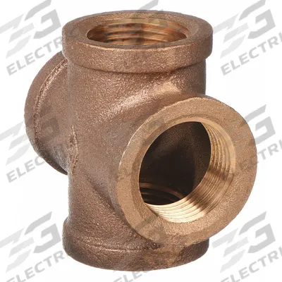 APPROVED VENDOR Metal Pipe Cross: Cross, 1/2 in x 1/2 in x 1/2 in x 1/2 in, Brass - Low-Pressure Threaded Pipe Fittings
