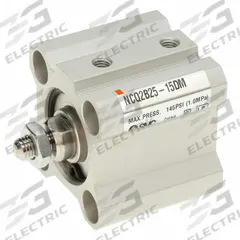 SMC Compact Cylinder: 25 mm Bore Dia, 15 mm Stroke Lg, Through Hole Mounting, Aluminum, M5 x 0.8 (MPN NCQ2B25-15D). Key specifications — attr946022: Through Hole; attr946024: Single Rod; attr946038: NCQ2; attr1123057: Rotating Rod; attr945997: SMC.