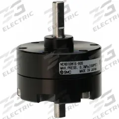 SMC Rotary Air Actuator: Single Vane Actuator, 90° Rotation Angle, 4 in-lb Output Torque, #10-32 UNF (MPN NCRB1BW15-90S). Key specifications — attr293632: NCRB1BW15-90S; attr294754: SMC; attr947098: Non-Magnetic Piston; attr947108: Basic; attr947133: Metric; attr1108504: Side Ported.