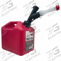 GARAGE BOSS Gas Can: 2 gal Capacity, Gasoline, Plastic, Red (MPN GB320). Key specifications — Brand: GARAGE BOSS; Compatible Fuel: Gasoline.