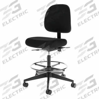 CRAMER Task Chair: Cramer, Black, 15 in Back Ht, 19 1/2 in Seat Wd, 19 1/2 in Seat Dp - Fixed-Arm Office Chairs